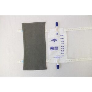 Gray Flannel Cotton 500mL - 600mL Leg Bag Cover